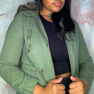 Army Green Jacket - Green Casual Military Jacket
